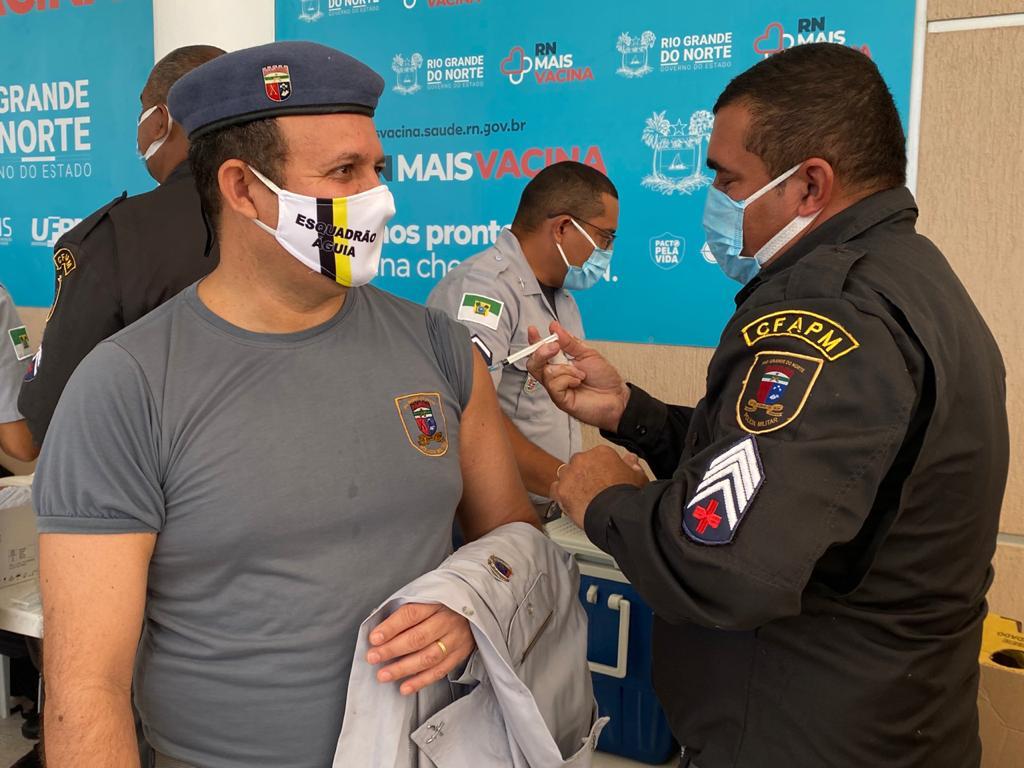 Agentes de segurança pública do RN têm “dia D” para vacinação anticovid nesta quinta (3)