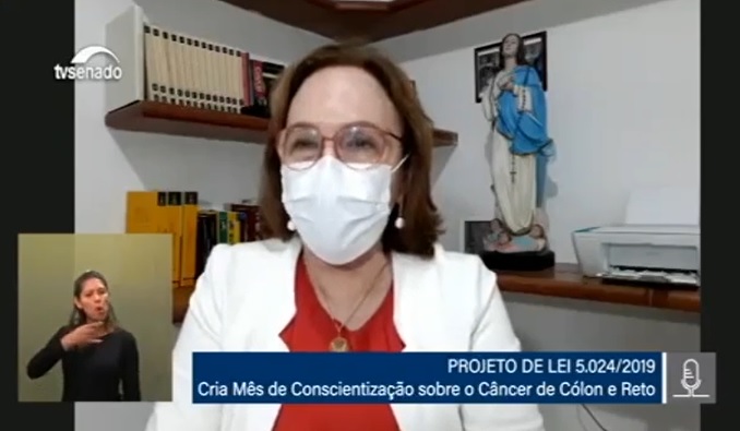 Senado aprova relatório de Zenaide para criação da campanha de Conscientização sobre o Câncer de Cólon e Reto