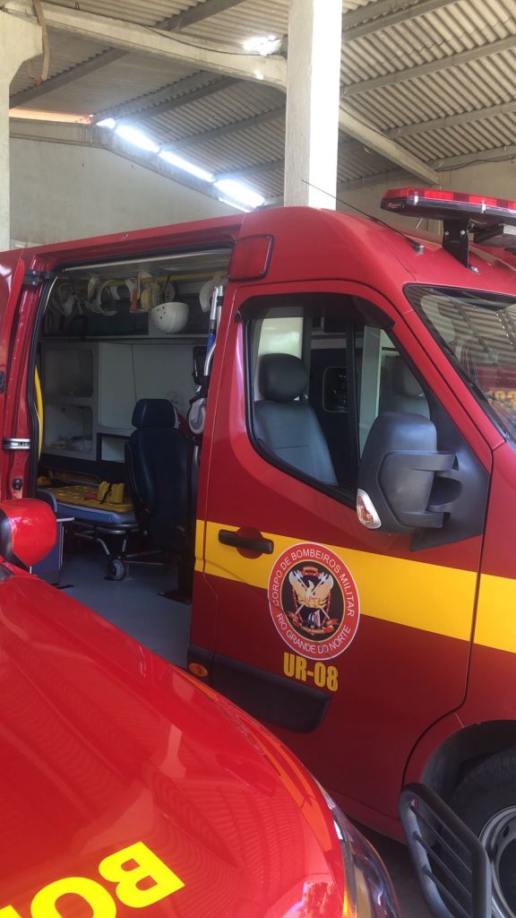Parceria com Corpo de Bombeiros permitirá transporte de pacientes Covid em Mossoró