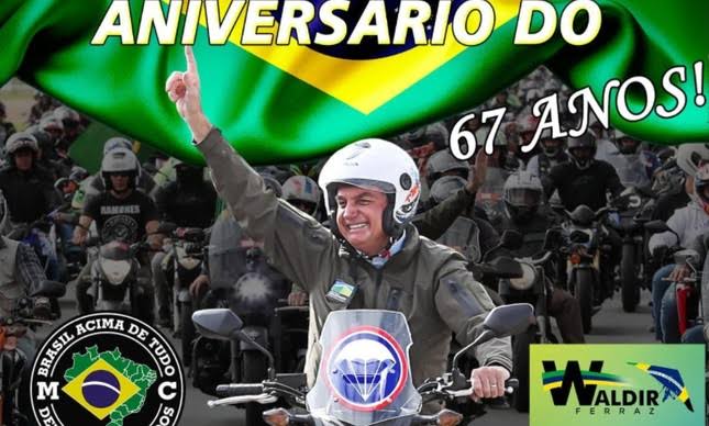 Bolsonaro completa 67 anos nesta segunda-feira (21)