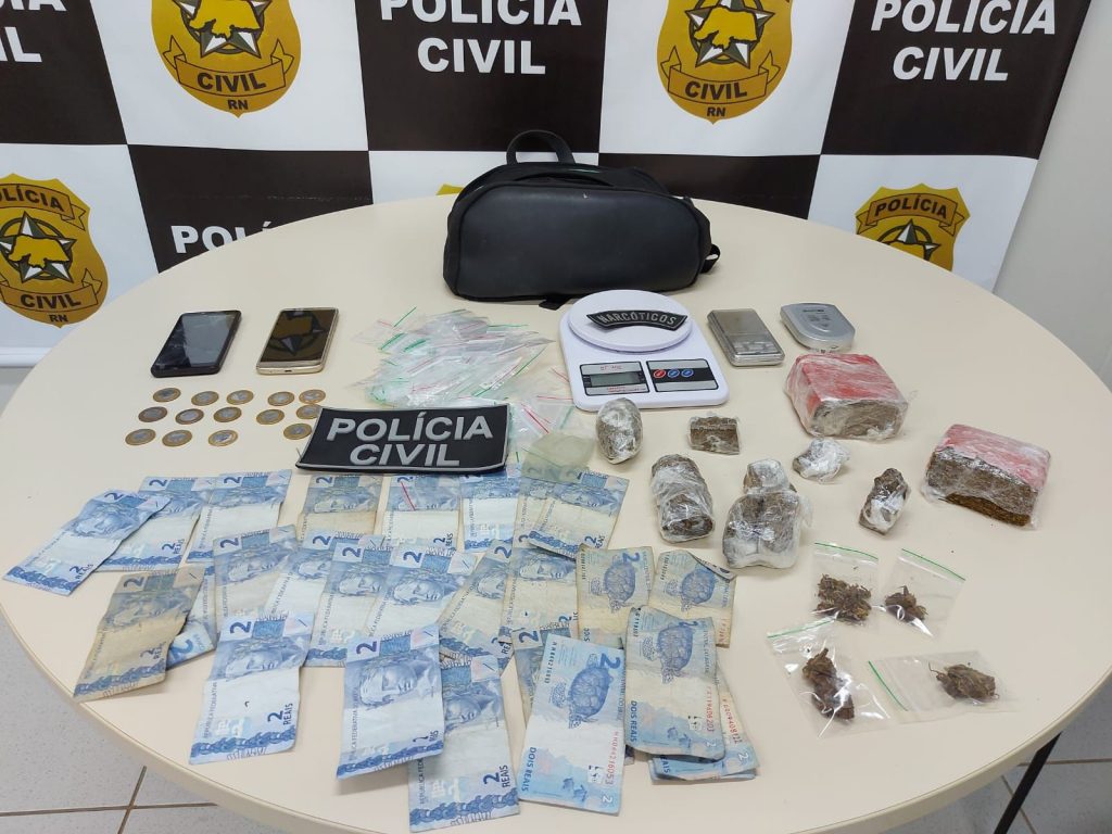Policia prende suspeito por tráfico de drogas na zona oeste de Natal