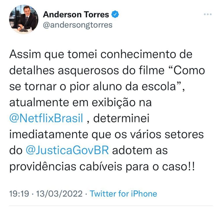 Ministro da Justiça determina “providências cabíveis” contra filme de Fábio Porchat e Danilo Gentili no catálogo da Netflix com cena acusada de incentivo à pedofilia