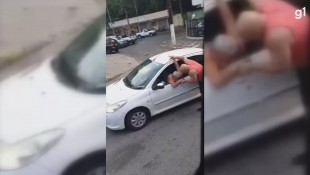 Em briga de trânsito, homem quebra braço de idoso e foge; “Buzinou demais”