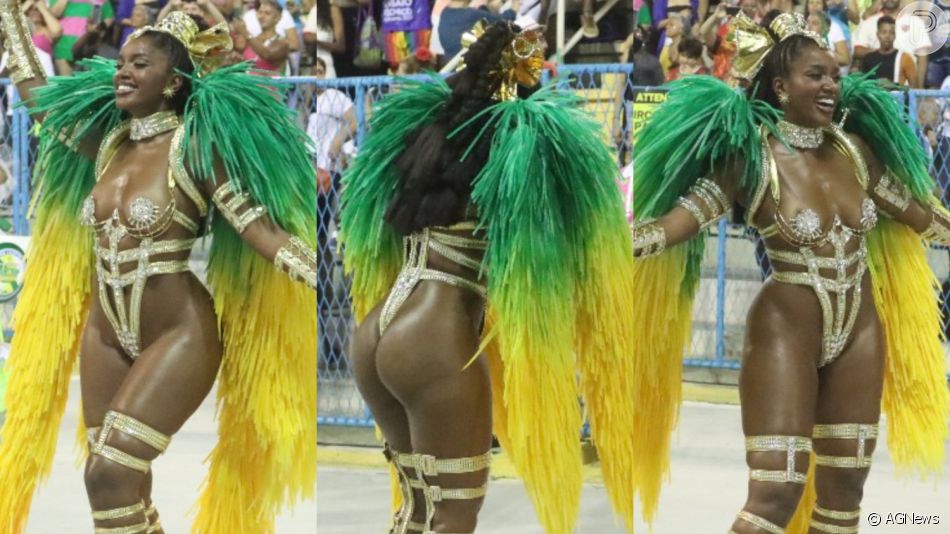 Iza deixa corpo a mostra e rouba a cena como rainha de bateria na abertura do Carnaval; veja imagens