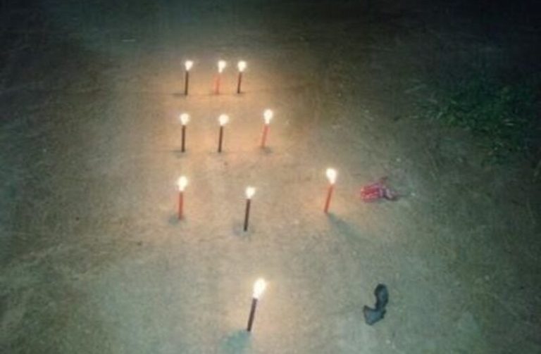 População se assusta com ritual em encruzilhada e aciona Polícia Militar no RN