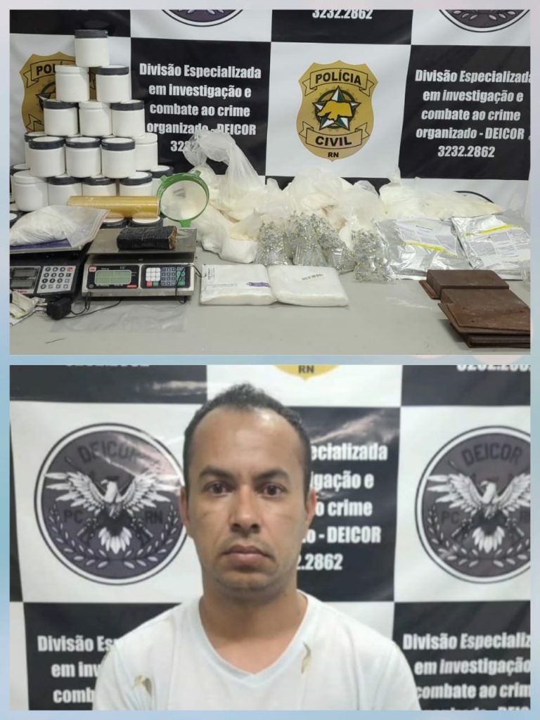Suspeito é preso com mais de 30kg de cocaína