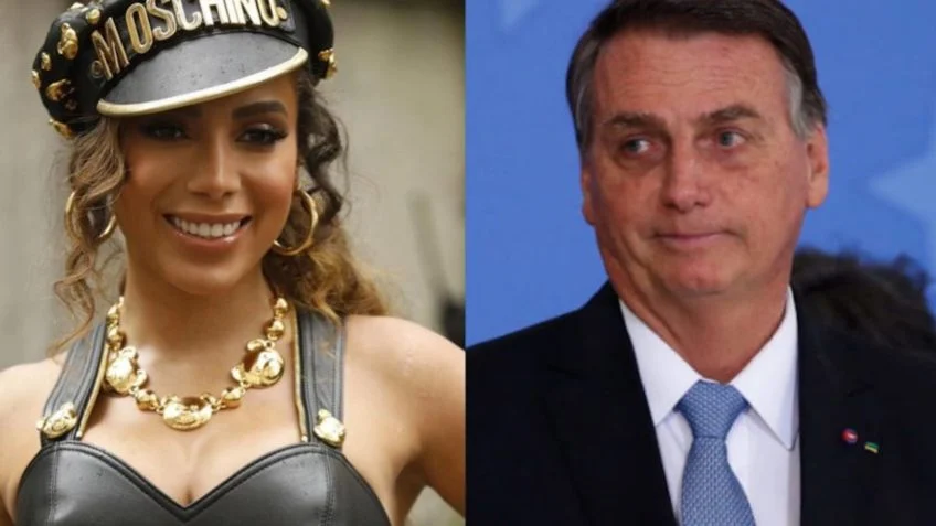 Anitta bloqueia Jair Bolsonaro no Twitter após mensagens sobre cores da bandeira do Brasil