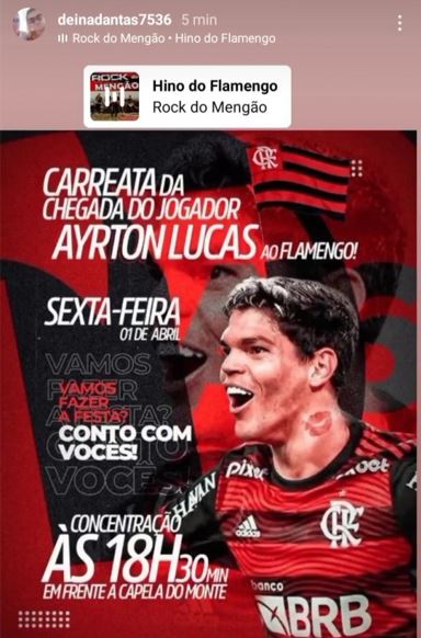Mãe do potiguar Ayrton Lucas vai celebrar chegada do filho ao Flamengo com carreata na cidade natal do jogador
