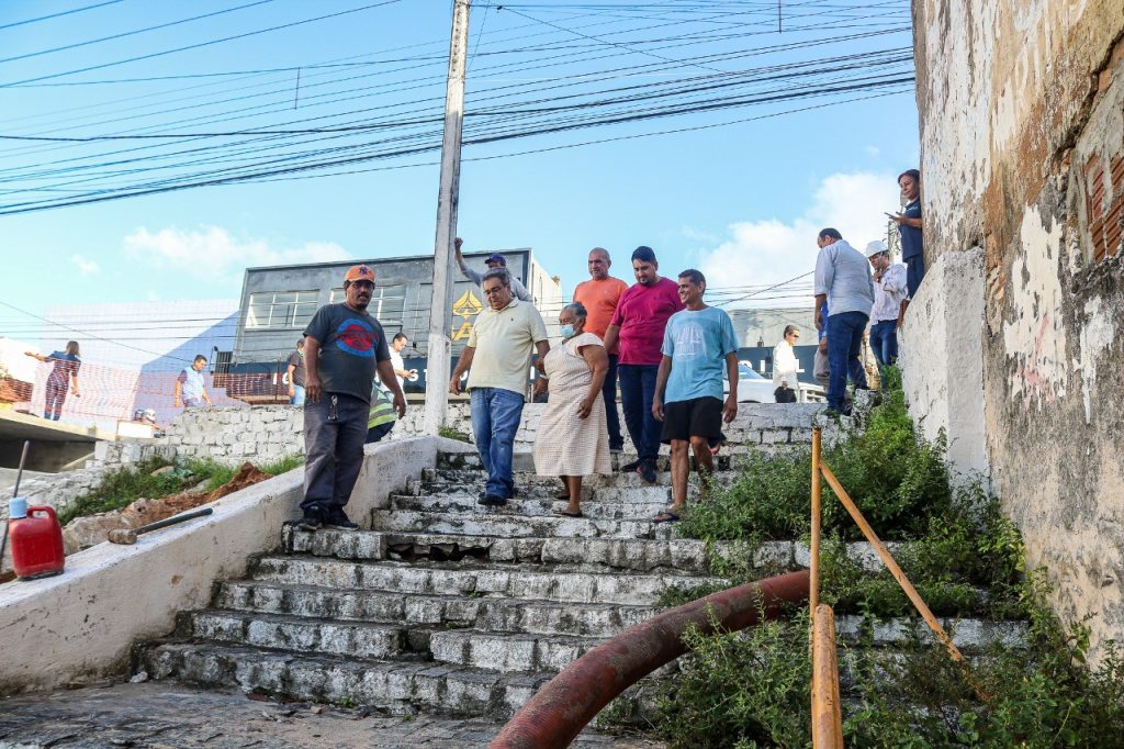 Obras de recuperação do canal da Mário Negócio e na Avenida Pompéia, em Natal (RN) passam por vistoria