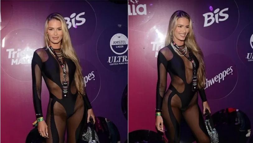 Yasmin Brunet curte noite de Carnaval sem calcinha: ‘Para mostrar mesmo’
