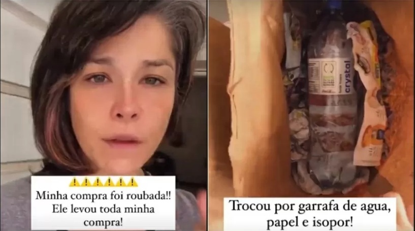 Samara Felippo é vítima de golpe e recebe isopor no lugar de compras