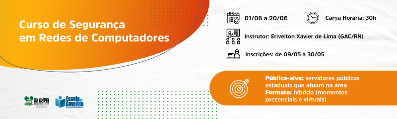 Prorrogadas as inscrições para curso sobre Segurança em Redes de Computadores