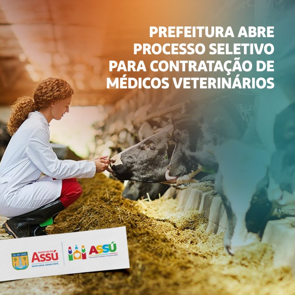 Prefeitura do Assú abre processo seletivo para contratação de médicos veterinários