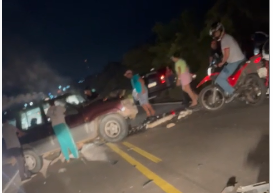 Colisão frontal deixa cinco pessoas feridas na BR-406, em Ceará-Mirim