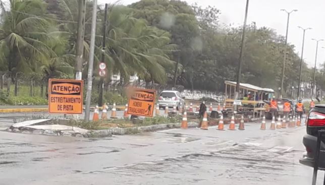 A interminável obra na Av. Jerônimo Câmara e a incompetência da Prefeitura de Natal