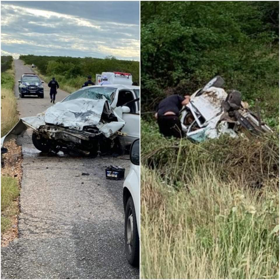 Acidente com vítima fatal na RN-288; Criança de 5 anos e seus pais foram transferidos para Caicó