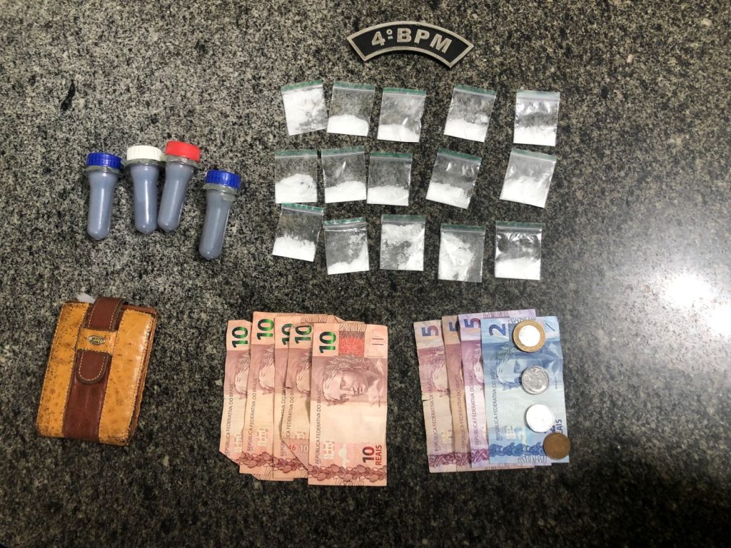 Policiamento de reforço prende homem com material entorpecente no município de Assú/RN