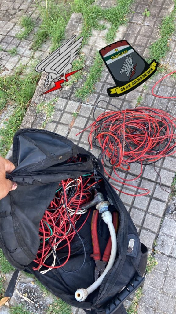 ROCAM prende homem que arrombou casa em Tirol para roubo de fios