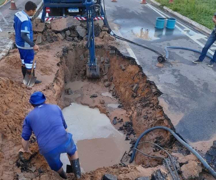 Nove bairros de Natal têm abastecimento suspenso devido a vazamento