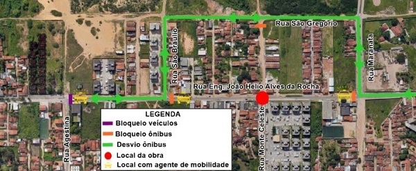 STTU interdita ruas no Planalto para obras de drenagem e pavimentação na próxima segunda-feira (27)