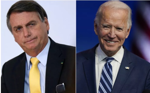 Biden dá moral a Bolsonaro e enumera uma longa lista de assuntos para tratar com o Presidente brasileiro