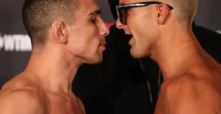 O mossoroense Leandro Higo encara Sabatello pelo Bellator