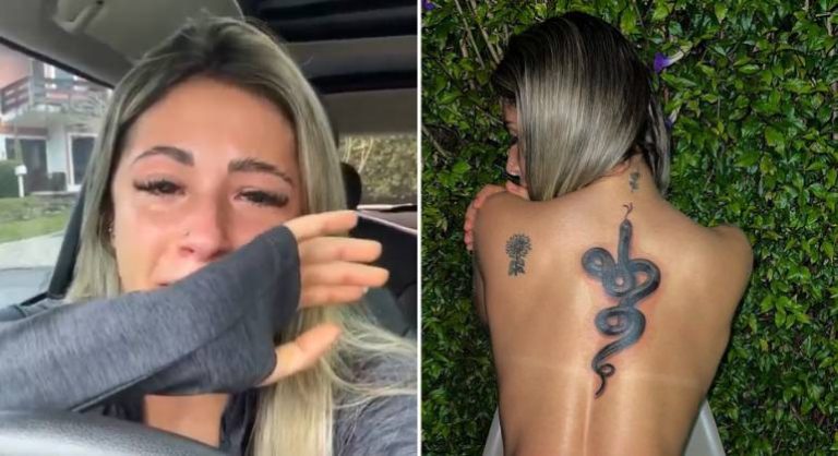 Influencer faz tatuagem escondido da mãe e se arrepende ao ver resultado: ‘Não foi o que pedi’