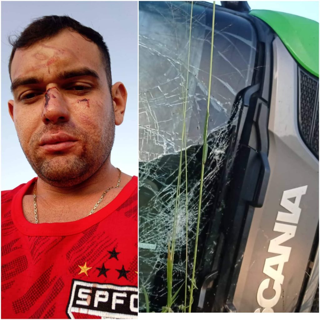 Carreteiro caicoense se envolve em acidente no Ceará