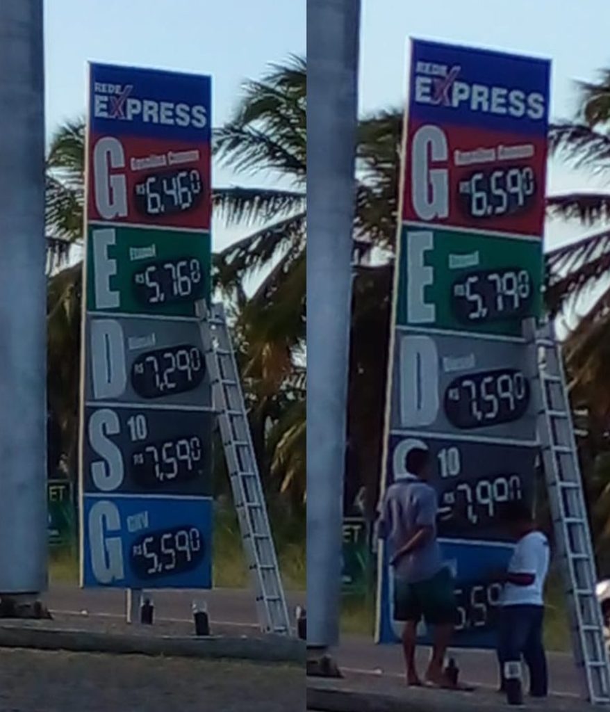 Posto na Grande Natal aumenta preço dos combustíveis no dia em que Petrobras anuncia redução