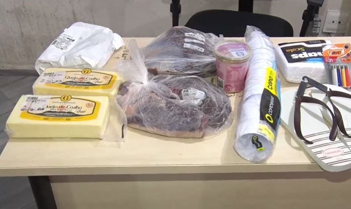 Homem é preso ao tentar furtar carnes e outros produtos em supermercado de Natal