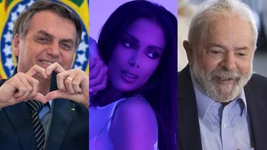 Bolsonaro faturou mais que Lula com declaração do apoio de Anitta ao petista