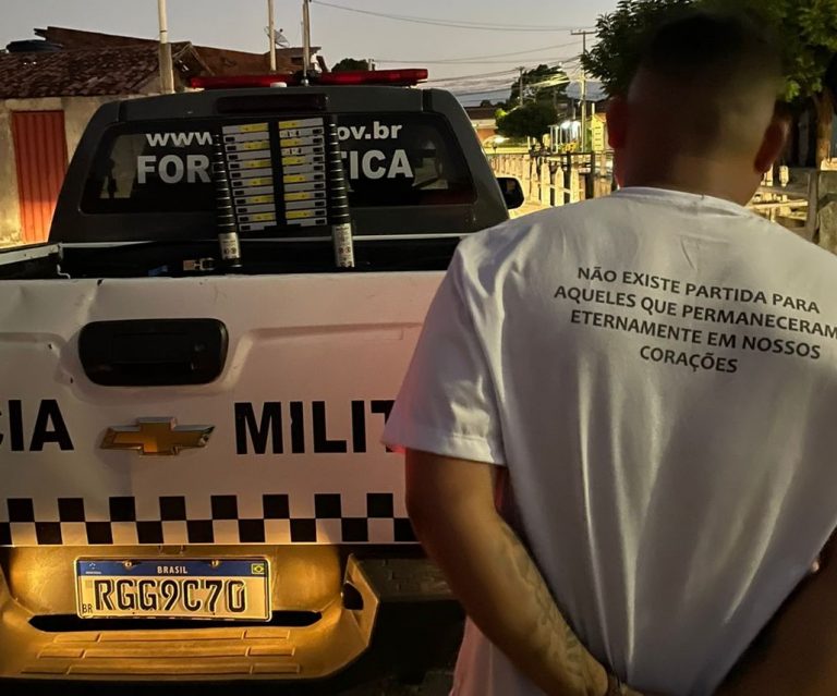 Homem com mandado judicial em aberto é preso em abordagem da Polícia Militar no Parque das Rosas
