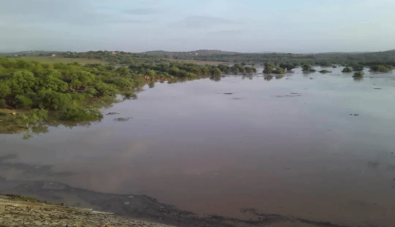 Mesmo após chuvas de julho, capacidade da Lagoa do Bonfim aumentou menos de 1%