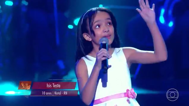 THE VOICE KIDS: Representando Natal, Isis Testa encanta e avança para semifinal