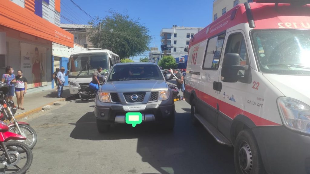 Atropelamento registrado no último sábado (20) no centro de Caicó