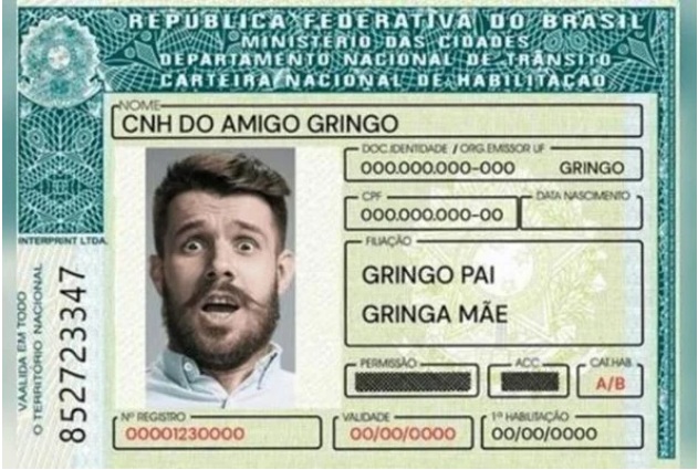 Golpista usa CNH bizarra para tentar enganar INSS e se “aposentar”