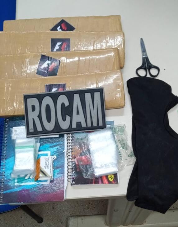 ROCAM apreende droga no bairro da Liberdade em Parnamirim/RN