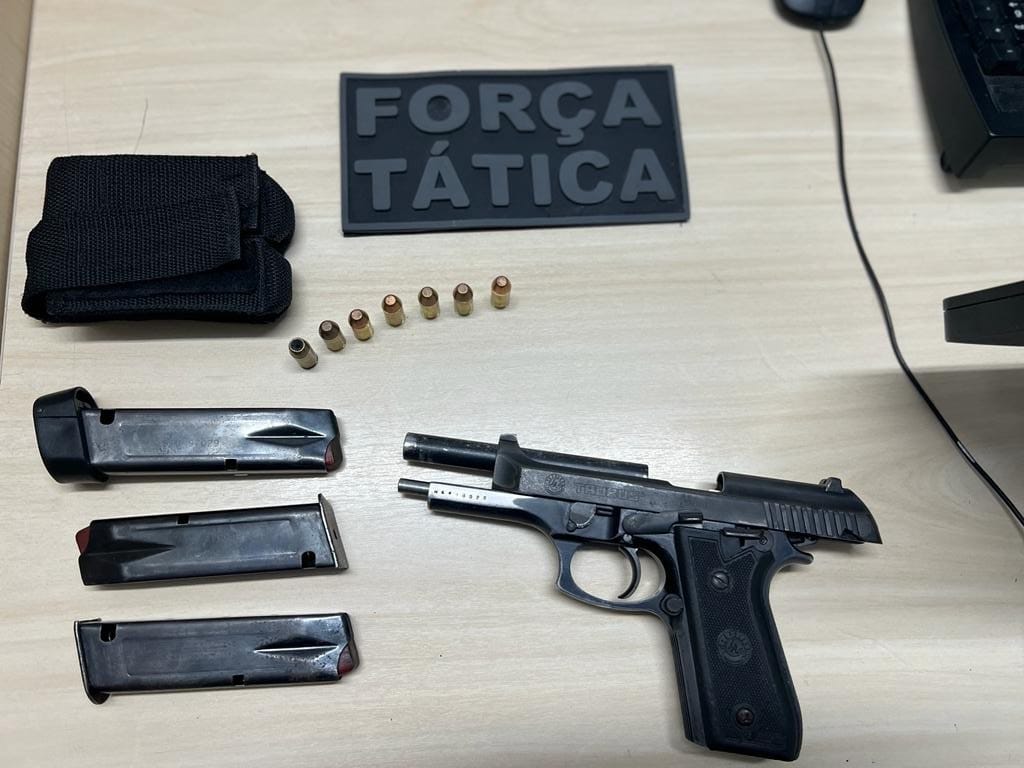 5º BPM apreende arma de fogo e três carregadores após confronto na Vila de Ponta Negra