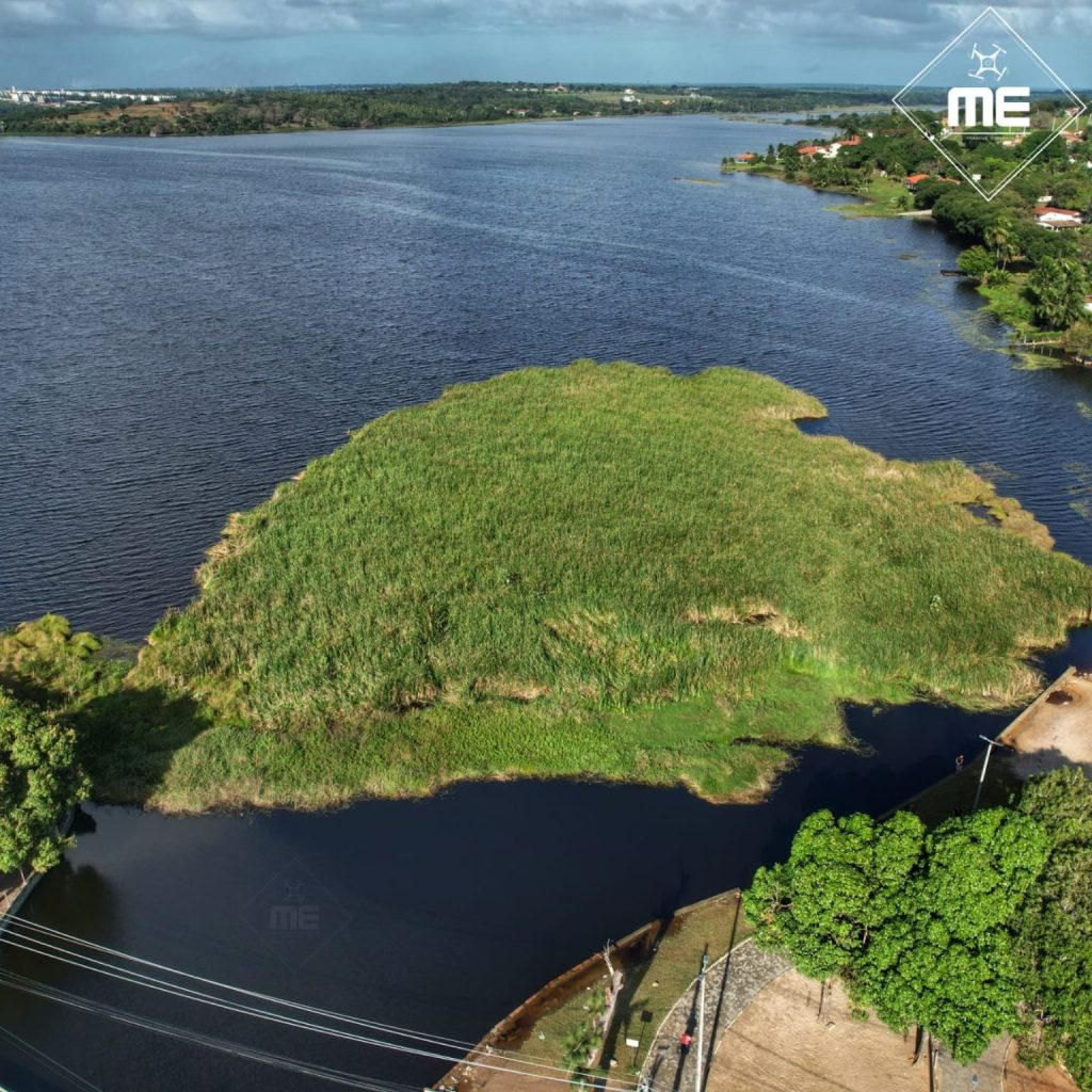 Veja imagens de cima de como ficou a Lagoa de Extremoz