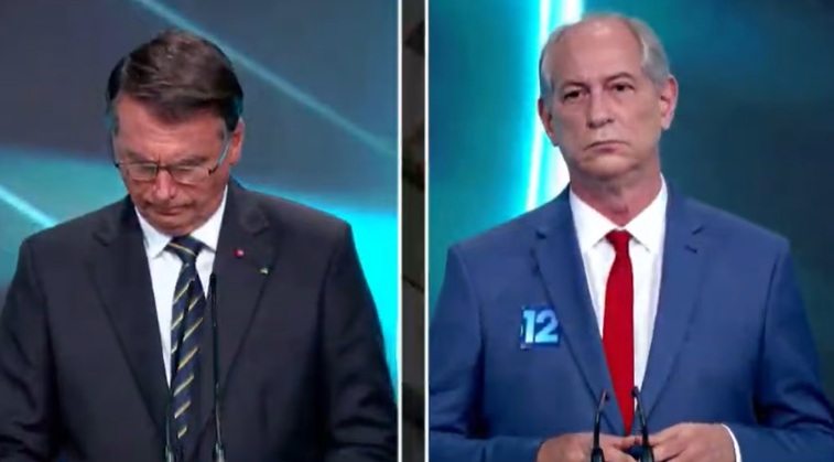 Bolsonaro manda Ciro Gomes se olhar no espelho em debate