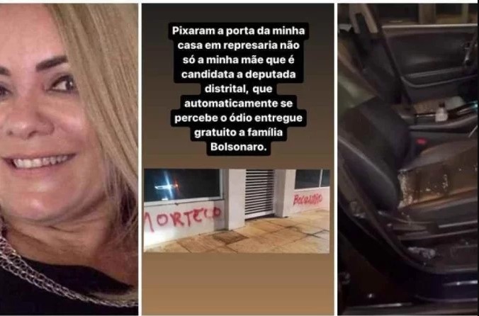 Ex-mulher de Bolsonaro diz que teve carro e casa vandalizados