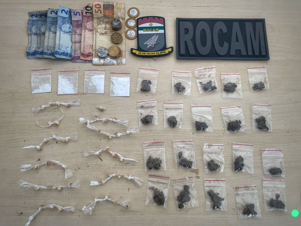 ROCAM prende suspeito de tráfico de drogas na zona Oeste de Natal