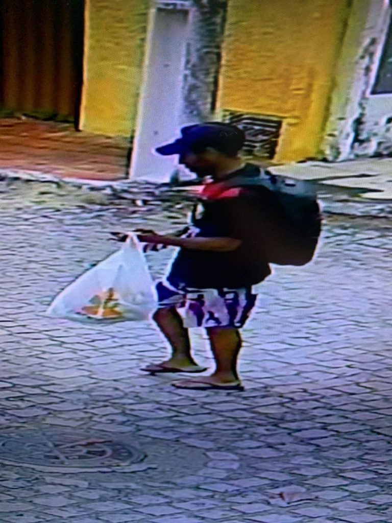 Homem é flagrado arrombando posto da Polícia Militar em Natal
