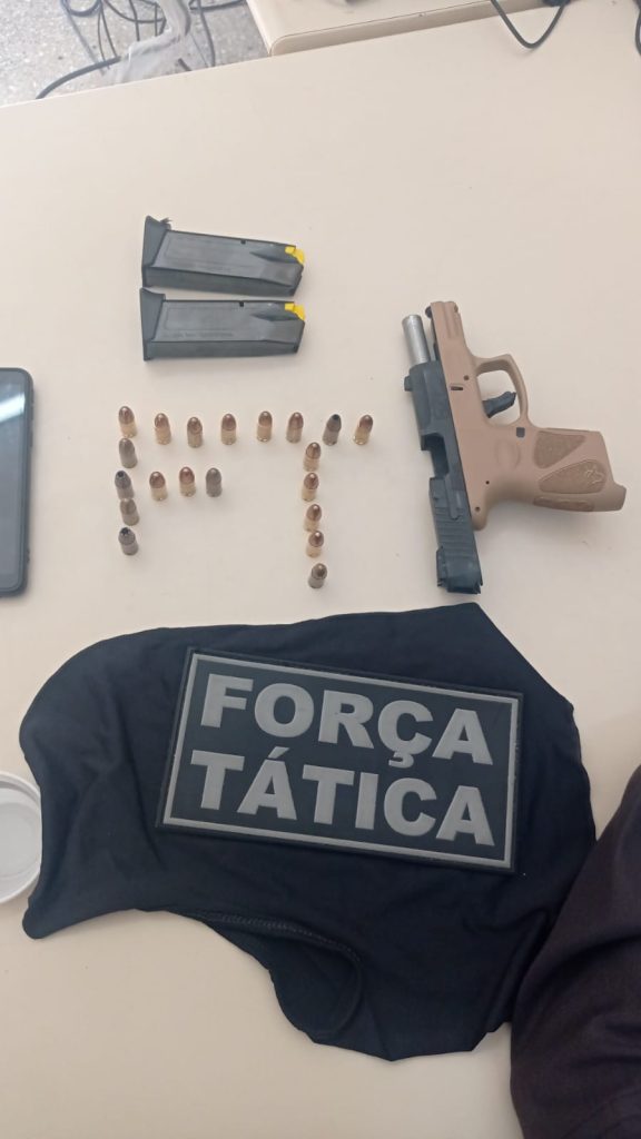 4° BPM  apreende arma de fogo em Nova Natal