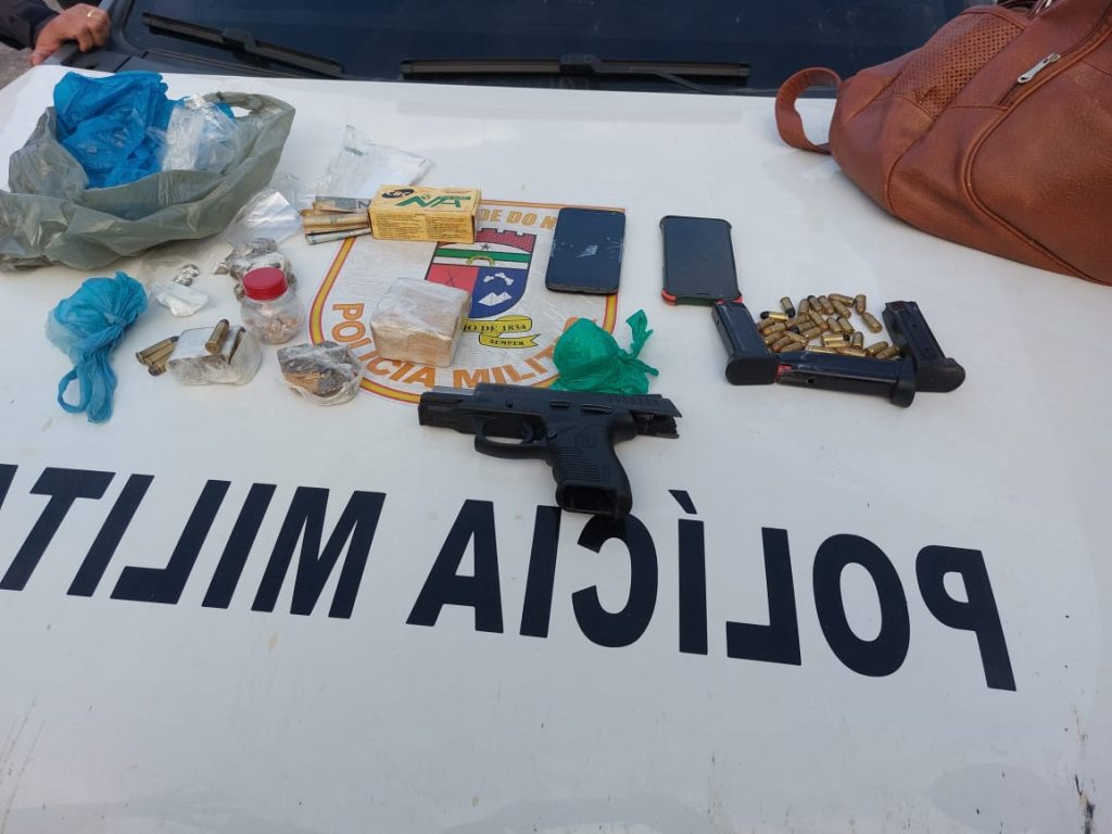 Operação conjunta da Polícia Militar e Polícia Civil prende três suspeitos de roubos a propriedades rurais no RN
