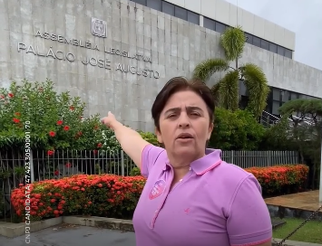 Candidata diz que quer botar moral “nesse cabaré” se referindo à ALRN