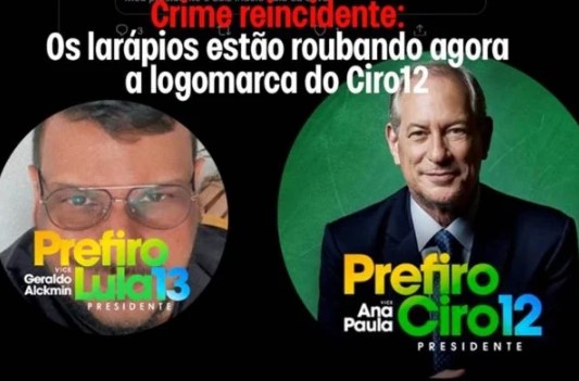 Ciro acusa petistas de se apropriarem da sua marca: “Onde vai parar a roubalheira?”