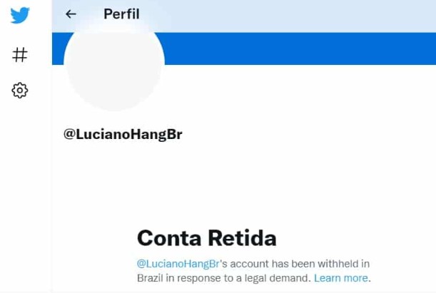 Twitter aponta censura e pede ao STF desbloqueio de contas de Luciano Hang