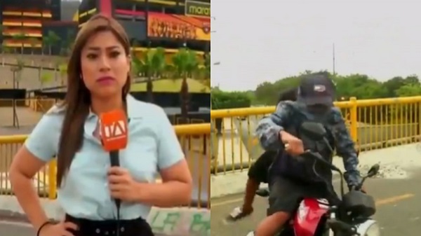 Repórter escapa de assalto ao vivo em frente ao estádio da final da Libertadores