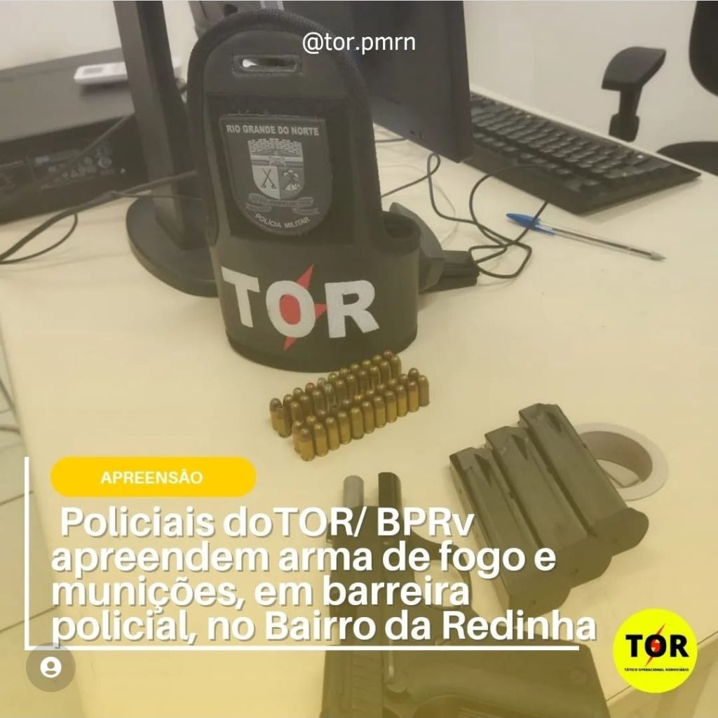 TOR/BPRV prende homem por porte Ilegal de arma de fogo na Redinha